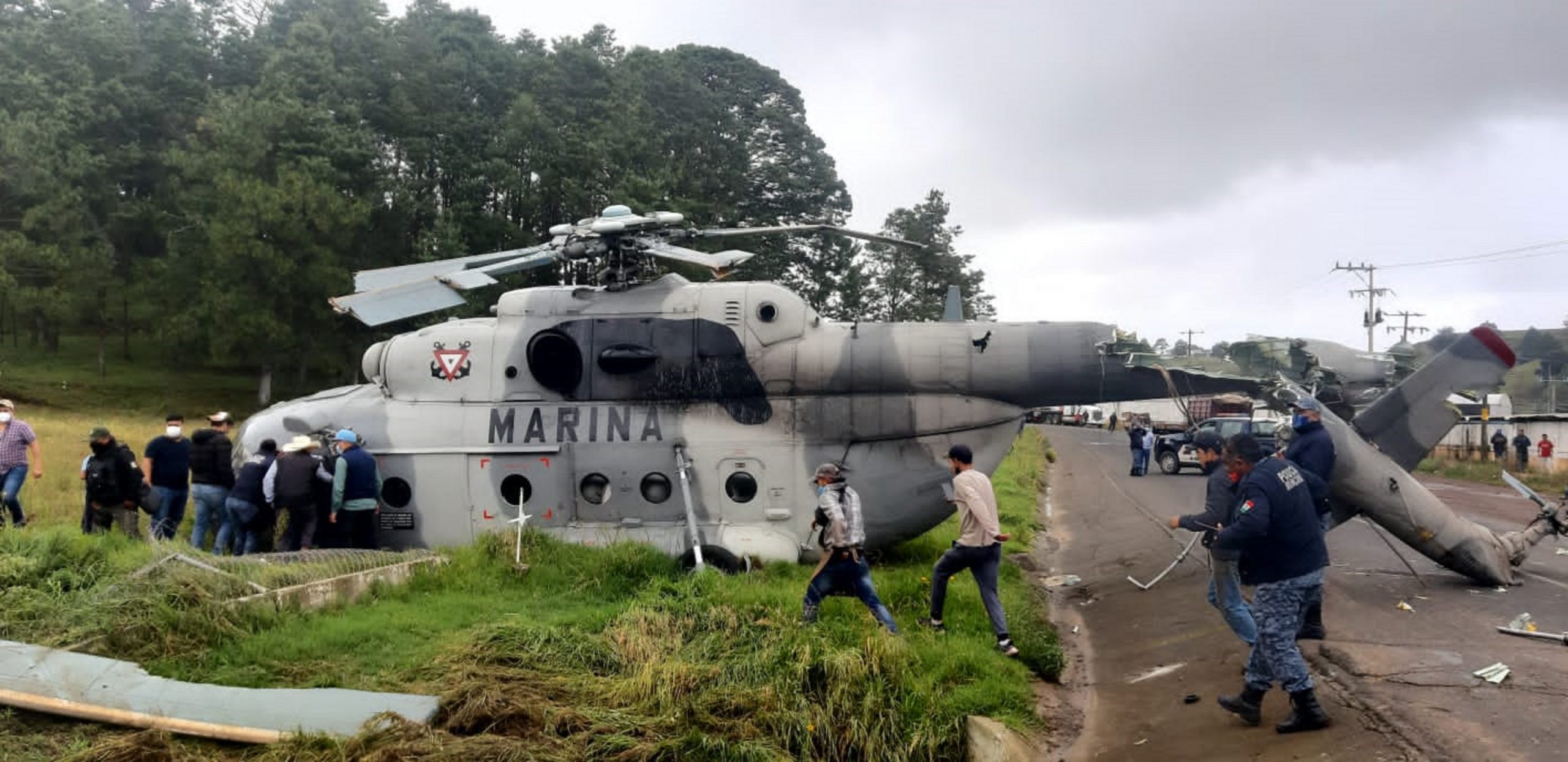 MARINA informa sobre accidente de helicóptero de la Armada de México, ocurrido en el Estado de Hidalgo
