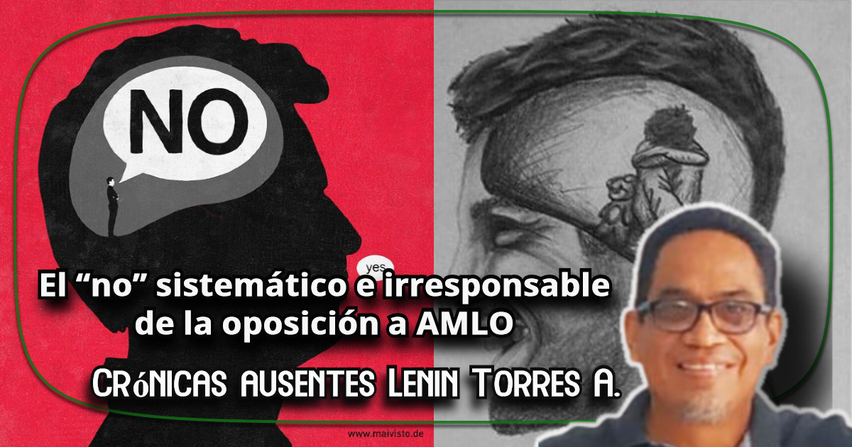 El “no” sistemático e irresponsable de la oposición a AMLO|Crónicas Ausentes|Lenin Torres Antonio
