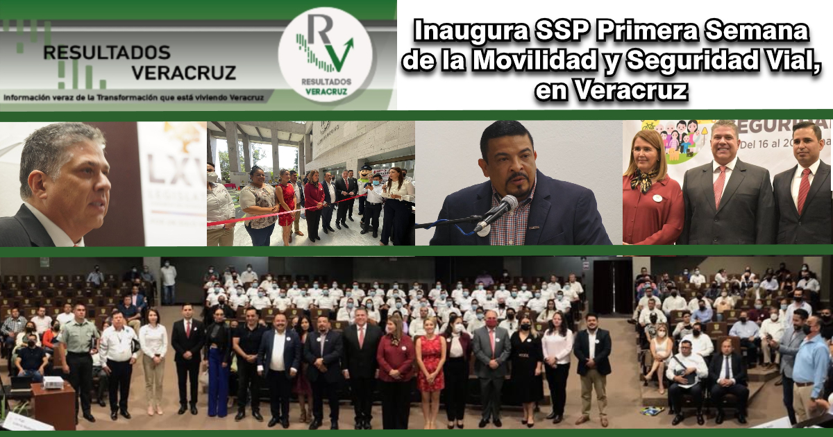 Inaugura SSP Primera Semana de la Movilidad y Seguridad Vial, en Veracruz