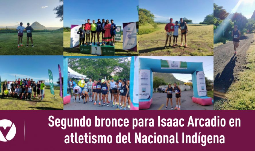 Segundo bronce para Isaac Arcadio en atletismo del Nacional Indígena