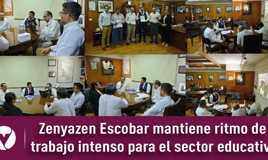 Zenyazen Escobar mantiene ritmo de trabajo intenso para el sector educativo