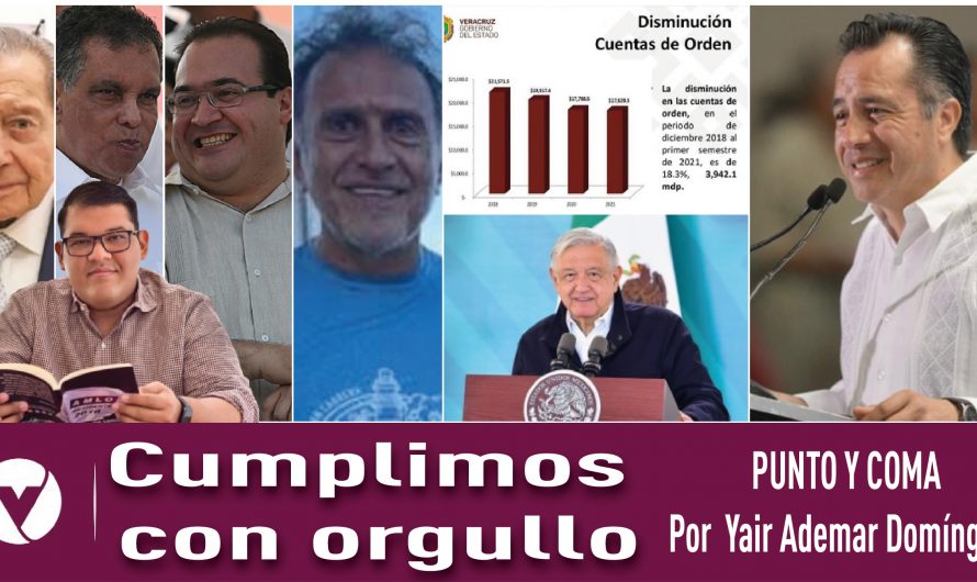 Cumplimos con orgullo|PUNTO Y COMA|Por Yair Ademar Domínguez