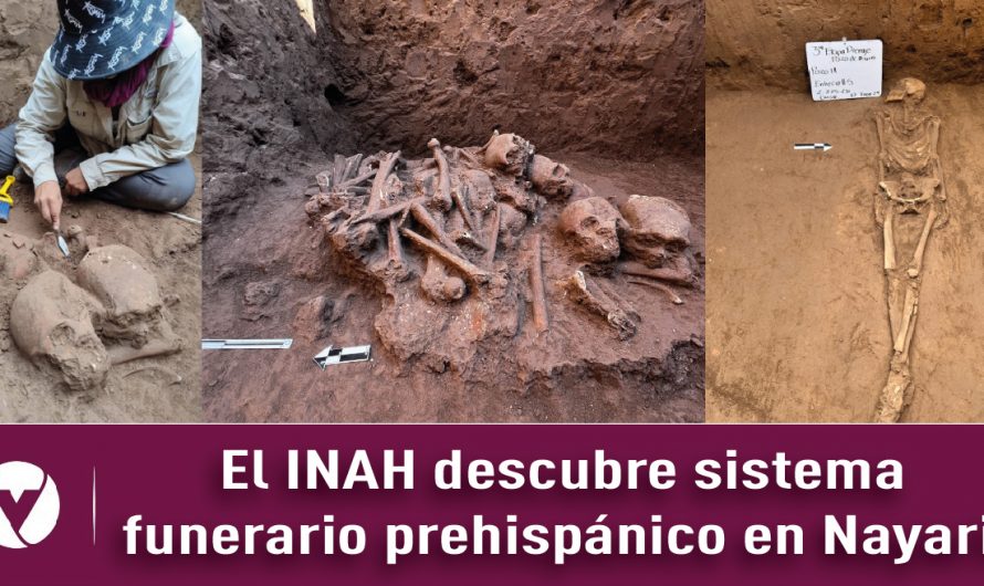 El INAH descubre sistema funerario prehispánico en Nayarit