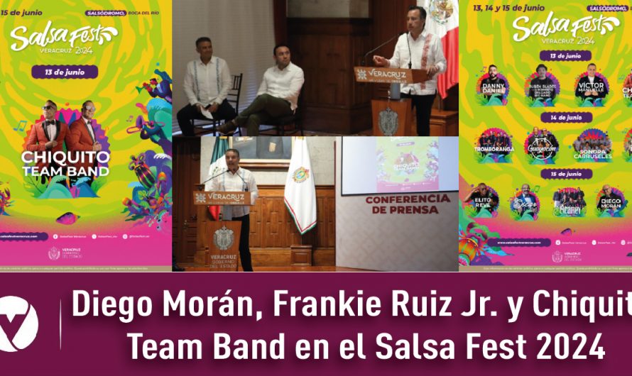 Diego Morán, Frankie Ruiz Jr. y Chiquito Team Band en el Salsa Fest 2024